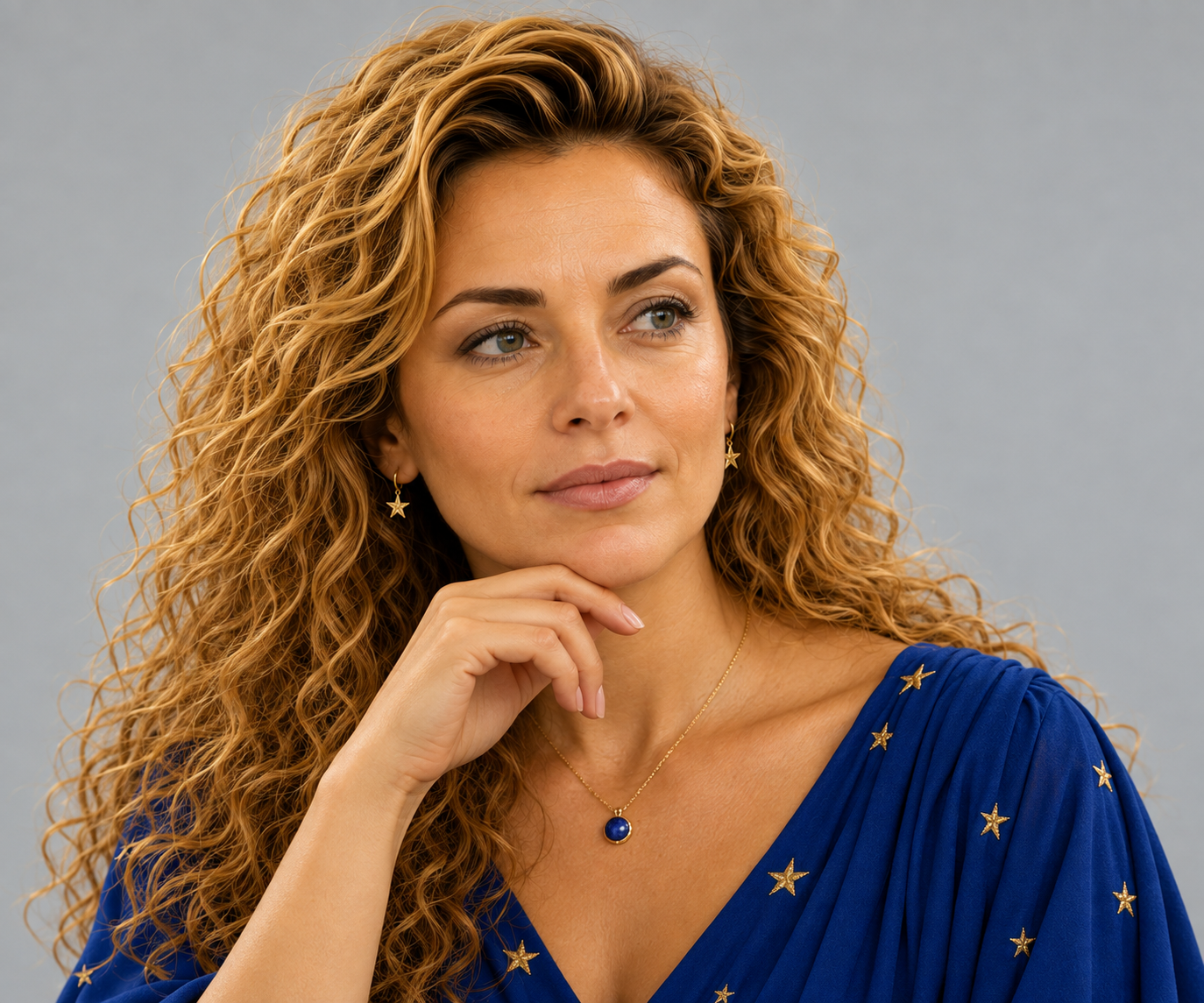 Lady Europa — Thoughtful expression